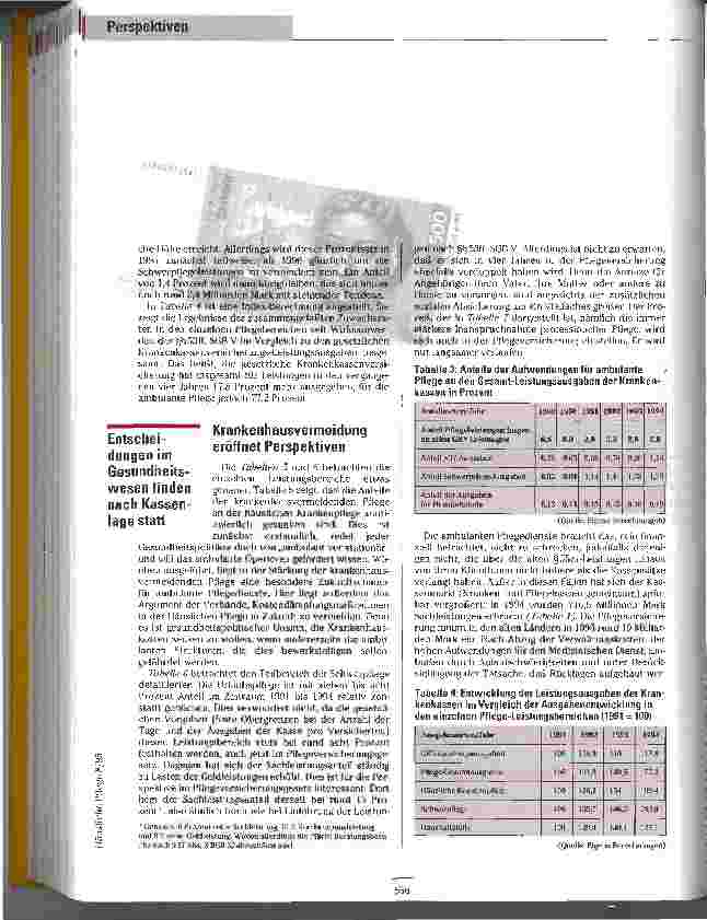 Vorschauseite 5: Blick zurück nach vorn Eine Analyse der Krankenkassenleistungen für die Häusliche Pflege und Perspektiven für die Zukunft