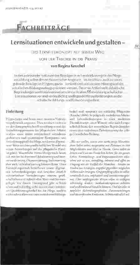 Vorschauseite 1: Lernsituationen entwickeln und gestalten