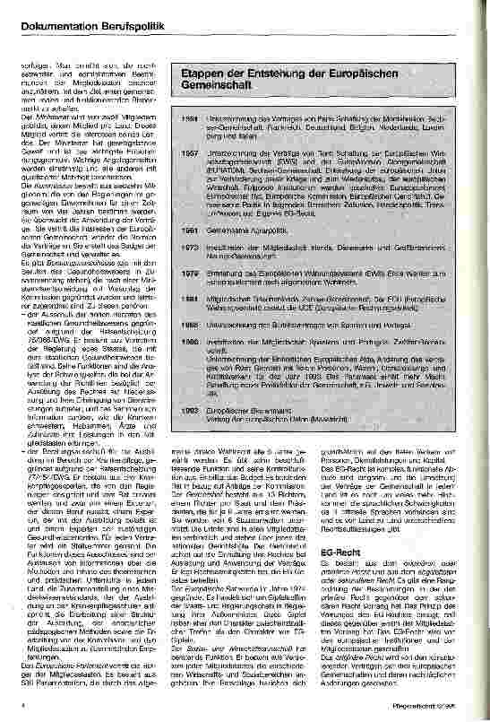 Vorschauseite 2: Die Ausübung des Krankenpflegeberufes in den Ländern der Europäischen Gemeinschaft Eine empirische Studie