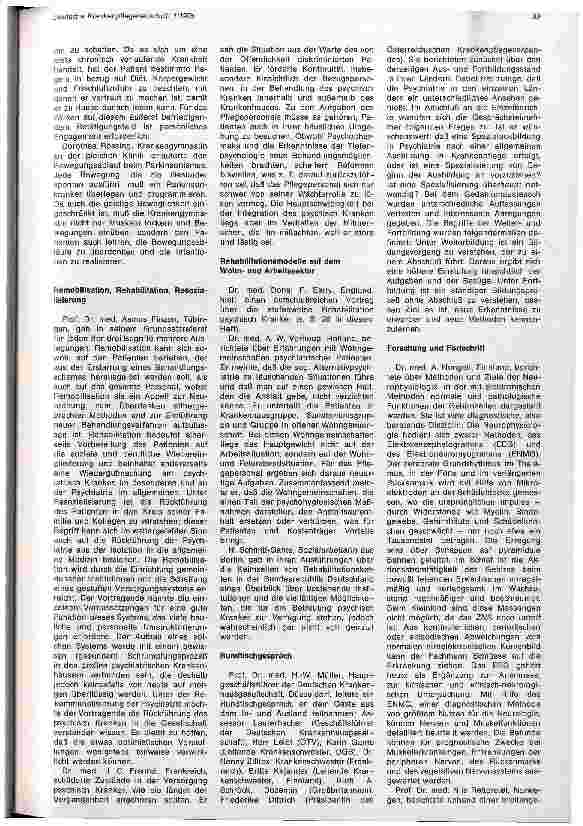 Vorschauseite 3: 15. Internationaler Fortbildungskongreß für Schwestern, Pfleger und Sozialarbeiter