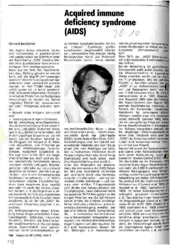 Vorschauseite 1: Acquired immune deficiency syndrome (AIDS)