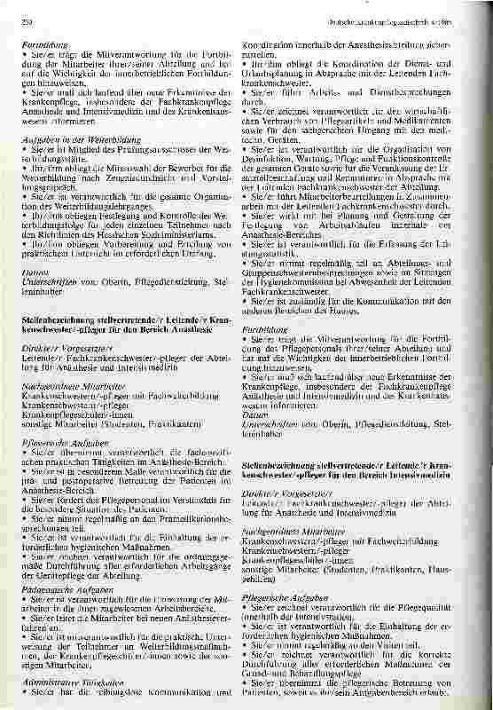 Vorschauseite 2: Stellenbeschreibung in der Anästhesie und Intensivpflege Beispiele aus dem St. Josefs-Hospital Wiesbaden