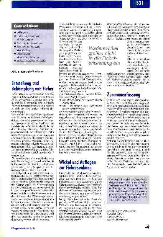 Vorschauseite 3: Wickel und Auflagen als supportive Behandlung Naturheilverfahren als supportive Behandlung