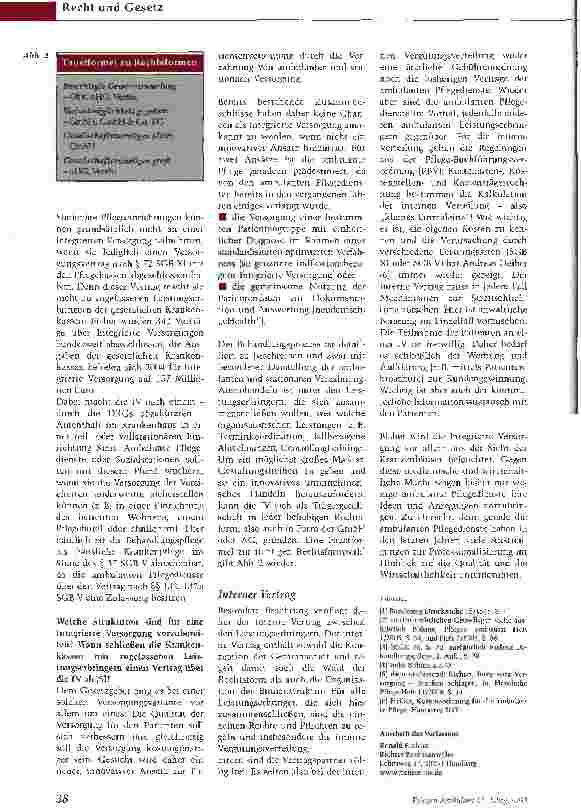 Vorschauseite 2: Integrierte Versorgung: Chance für die ambulante Pflege