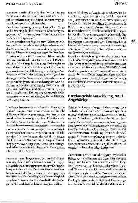 Vorschauseite 2: Als es ans Sterben ging war ich völlig auf mich alleine gestelltPSYCHOSOZIALE BELASTUNGSFAKTOREN IN DER BETREUUNG SCHWERSTKRANKER UND STERBENDER