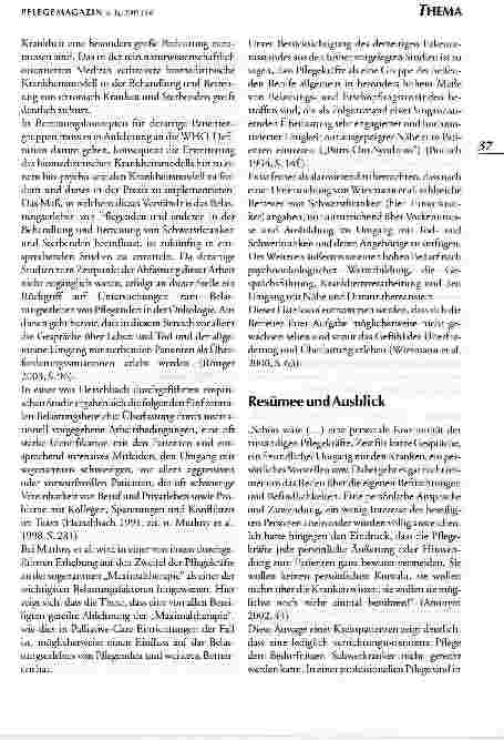 Vorschauseite 4: Als es ans Sterben ging war ich völlig auf mich alleine gestelltPSYCHOSOZIALE BELASTUNGSFAKTOREN IN DER BETREUUNG SCHWERSTKRANKER UND STERBENDER