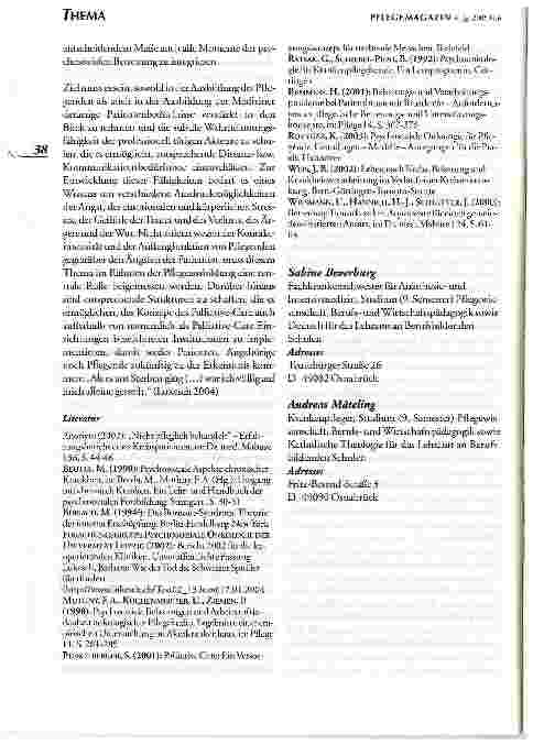 Vorschauseite 5: Als es ans Sterben ging war ich völlig auf mich alleine gestelltPSYCHOSOZIALE BELASTUNGSFAKTOREN IN DER BETREUUNG SCHWERSTKRANKER UND STERBENDER