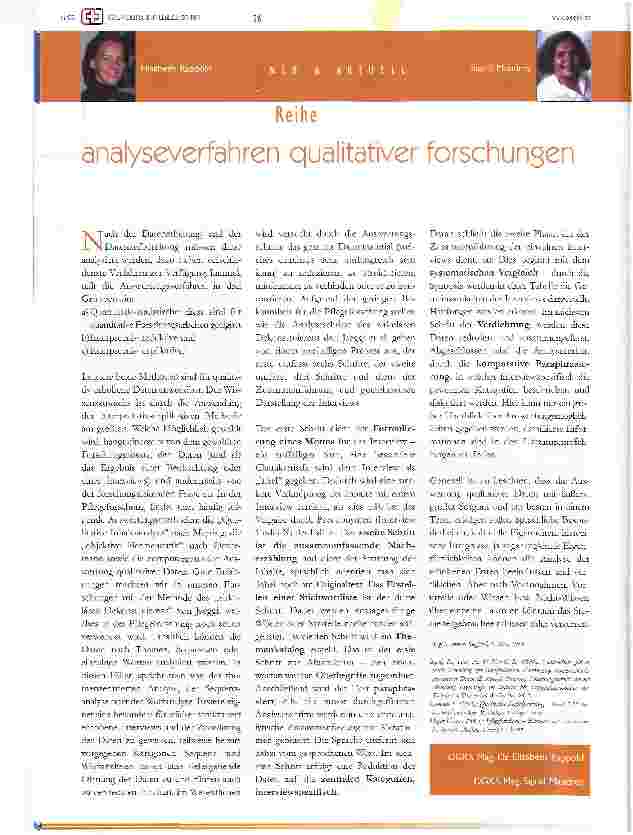 Vorschauseite 1: analyseverfahren qualitativer forschungen