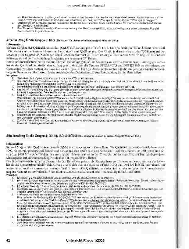 Vorschauseite 3: Planspiel: das „richtige Qualitätsmanagement-System