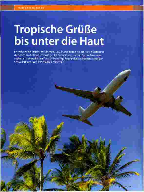 Vorschauseite 1: Tropische Grüße bis unter die Haut
