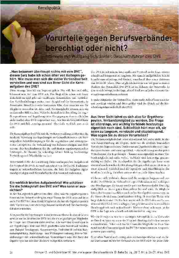 Vorschauseite 1: Vorurteile gegen Berufsverbände: berechtigt oder nicht?