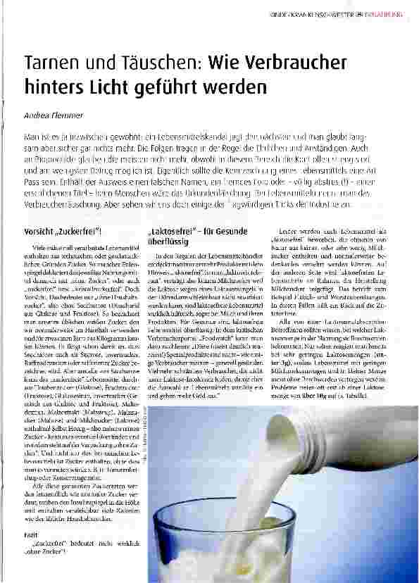 Vorschauseite 1: Tarnen und Täuschen: Wie Verbraucher hinters Licht geführt werden