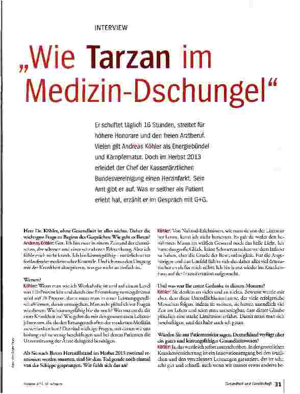Vorschauseite 2: Wie Tarzan im Medizin-Dschungel