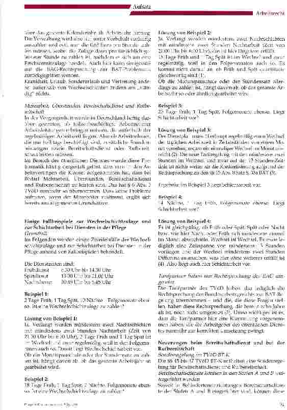 Vorschauseite 4: Der TVöD vom 13. September 2005 - ein Überblick und ein Vergleich mit dem Entwurf