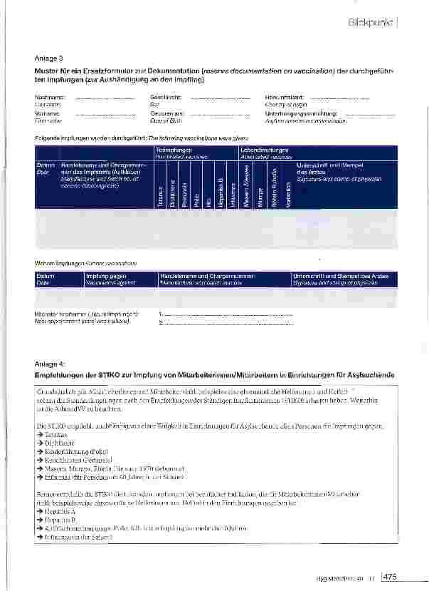 Vorschauseite 5: Konzept zur Umsetzung frühzeitiger Impfungen bei Asylsuchenden nach Ankunft in Deutschland