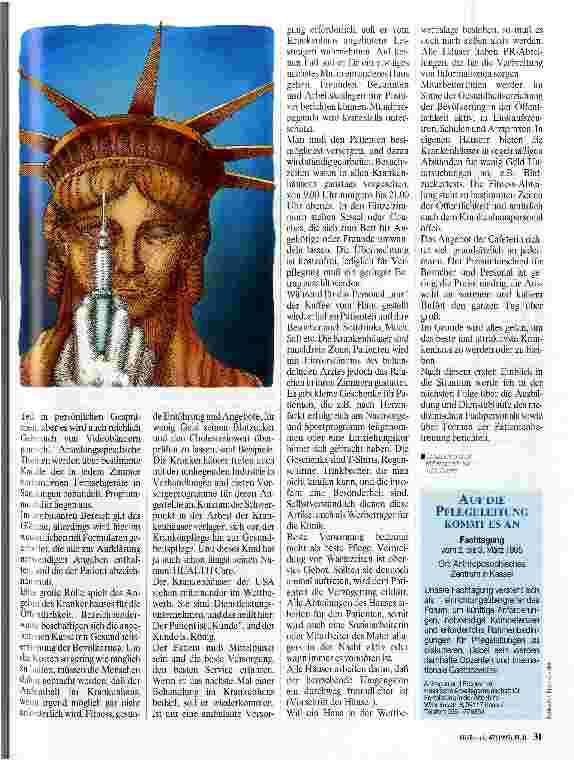 Vorschauseite 2: Pflege in den USA. Einblick in die Stituation 1.Teil Ausland