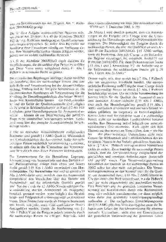 Vorschauseite 3: Rechtliche Verantwortung und Aufgaben der sachkundigen Person