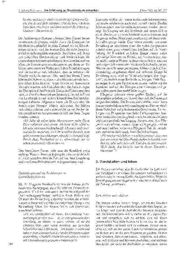 Vorschauseite 5: Die Erfahrung, an Brustkrebs zu erkranken, und wie die betroffenen Frauen ihr Leben wieder unter Kontrolle bringen