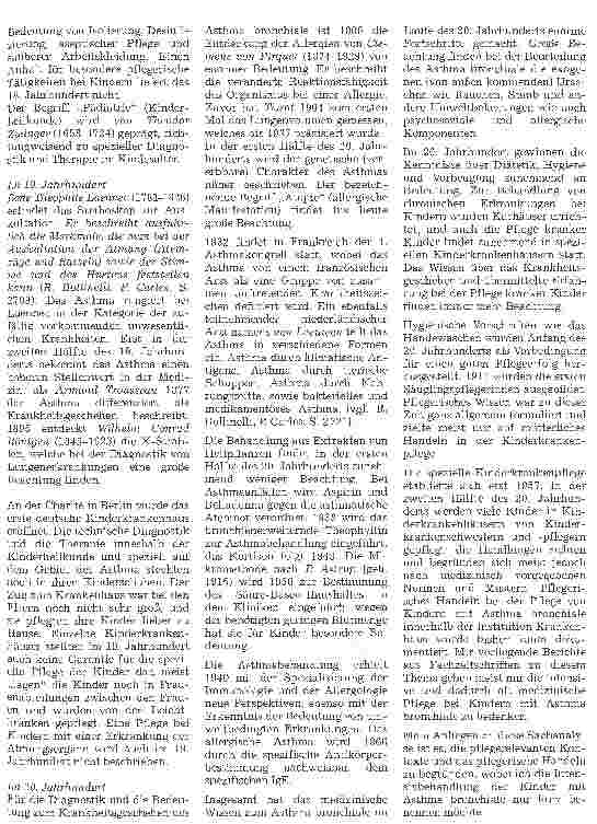 Vorschauseite 2: Die Pflege des Kindes mit Asthma bronchiale 2. Folge: Asthma bronchiale als Krankheitsund Pflegegeschehen im geschichtlichen Rückblick bis zur heutigen Ursachenbeschreibung