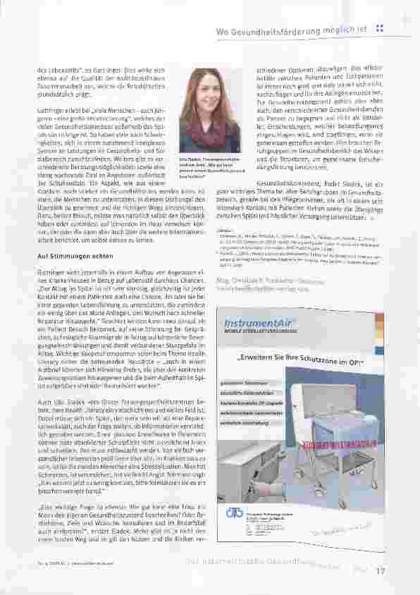 Vorschauseite 2: Gesundheitswerkstatt Spital