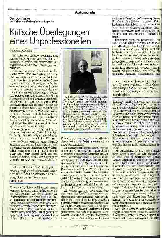 Vorschauseite 1: Kritische Überlegungen eines Unprofessionellen