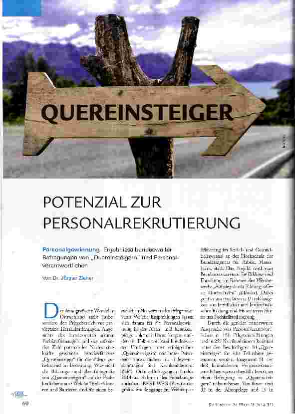 Vorschauseite 1: Quereinsteiger