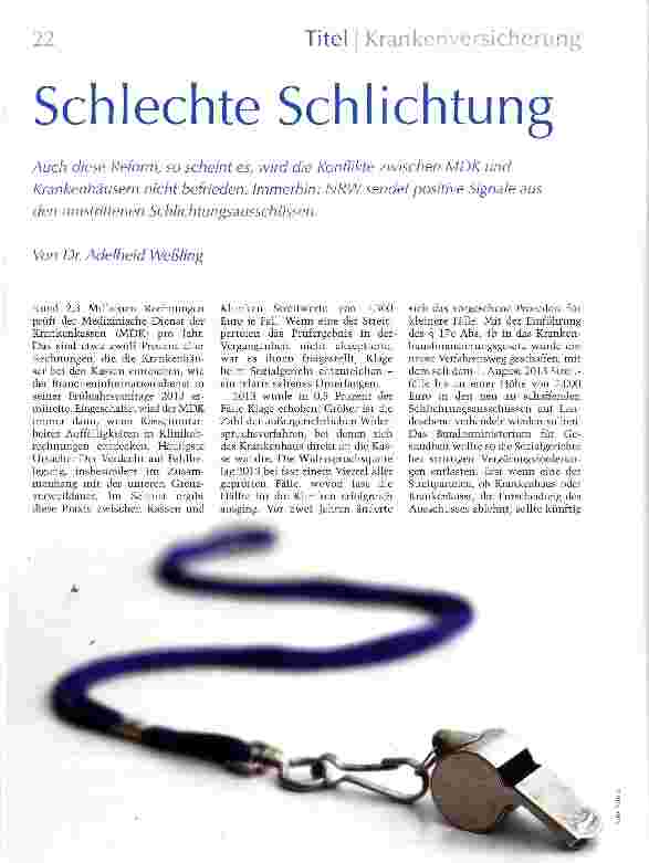 Vorschauseite 1: Schlechte Schlichtung