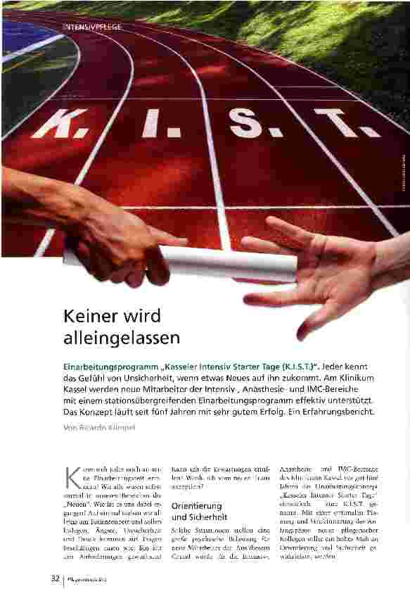 Vorschauseite 1: Keiner wird alleingelassen