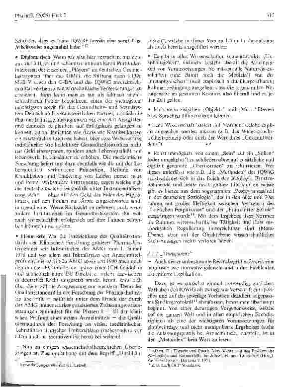 Vorschauseite 6: IQWiG: Methoden, Version 1.0, 1. März 2005