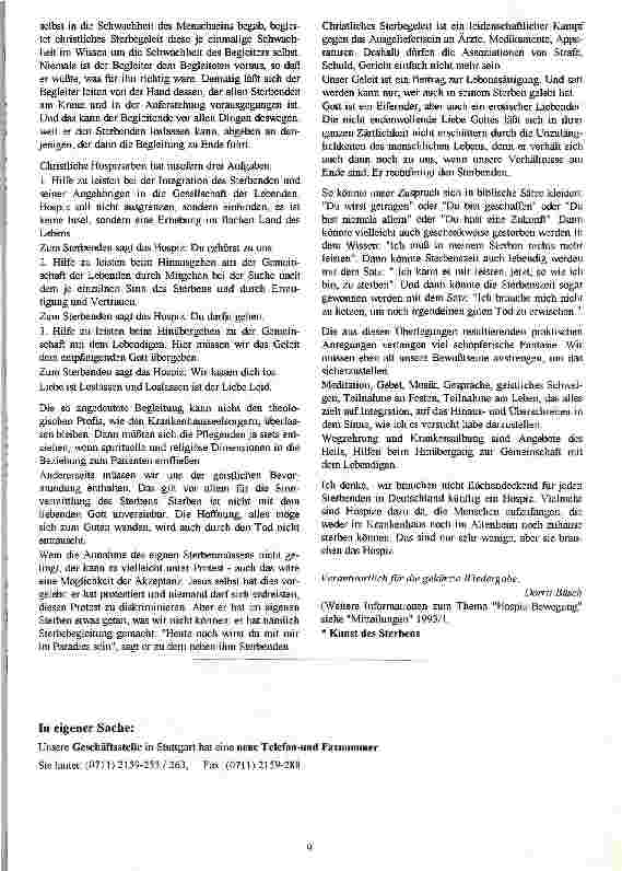 Vorschauseite 5: Die neue Ars moriendi Alternativen von der Sterbebegleitung zur Hospiz-Besegung und zur Palliativmedizin