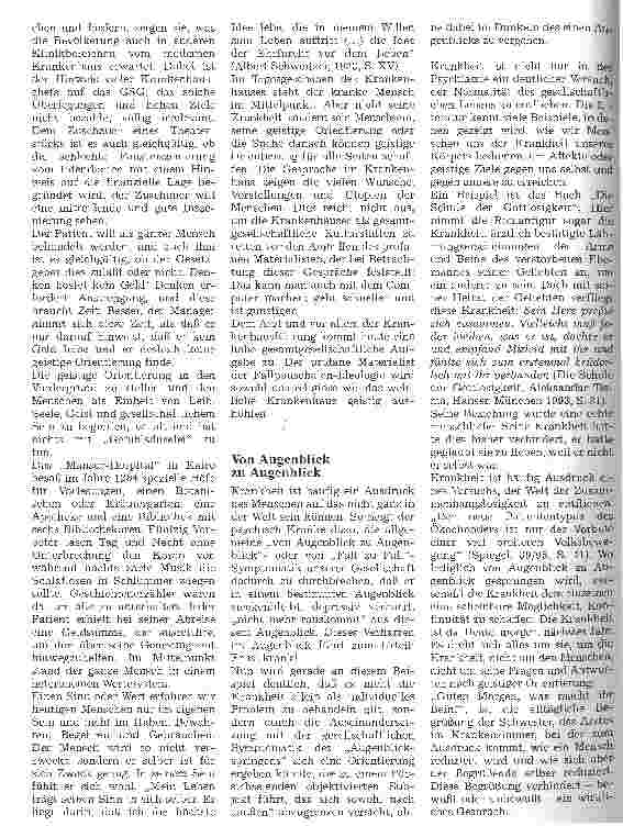 Vorschauseite 2: Das religiöse Krankenhaus hätte sie - das weltliche braucht sie Geistige Orientierung