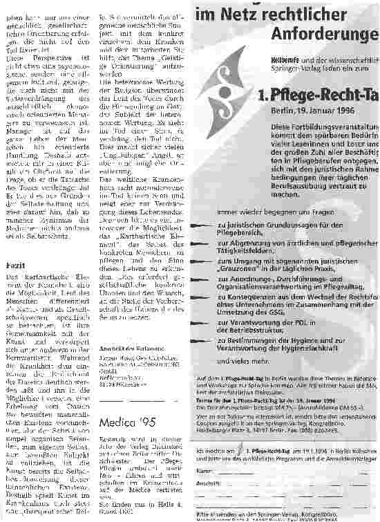 Vorschauseite 5: Das religiöse Krankenhaus hätte sie - das weltliche braucht sie Geistige Orientierung