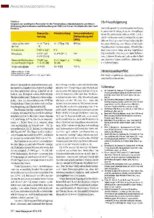 Vorschauseite 5: Pilonidal Sinus Wunden: Sekundäre Wundbehandlung nach chirurgischer Exzision mit einem pflanzlichen Wundtherapeutikum