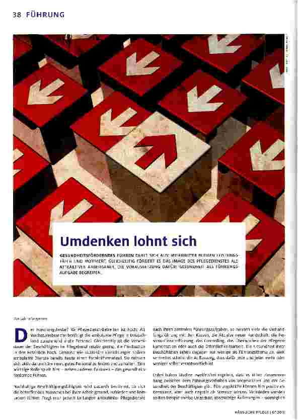 Vorschauseite 1: Umdenken lohnt sich