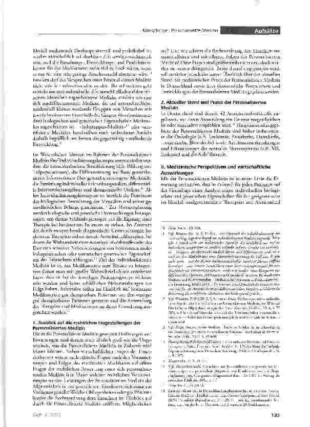 Vorschauseite 2: Personalisierte Medizin