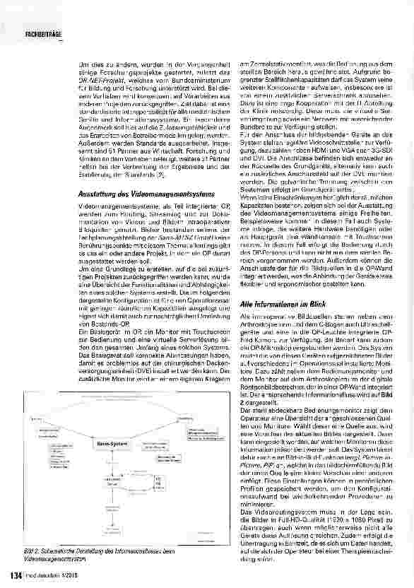 Vorschauseite 2: Videorouting im Integrierten OPÜberlegungen zu Planung und Ausschreibung eines Videomanagementsystems