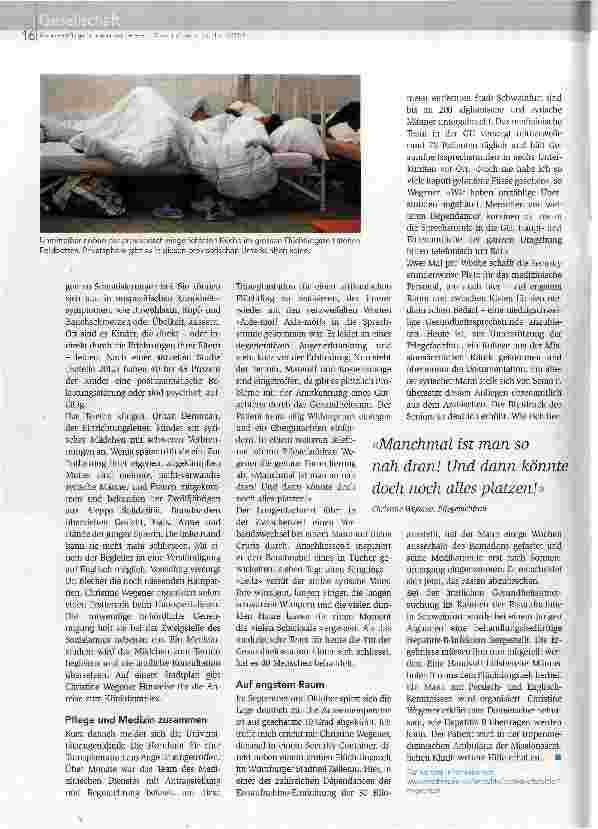 Vorschauseite 3: Noch nie habe ich so viele kaputt gelaufene Füße gesehen