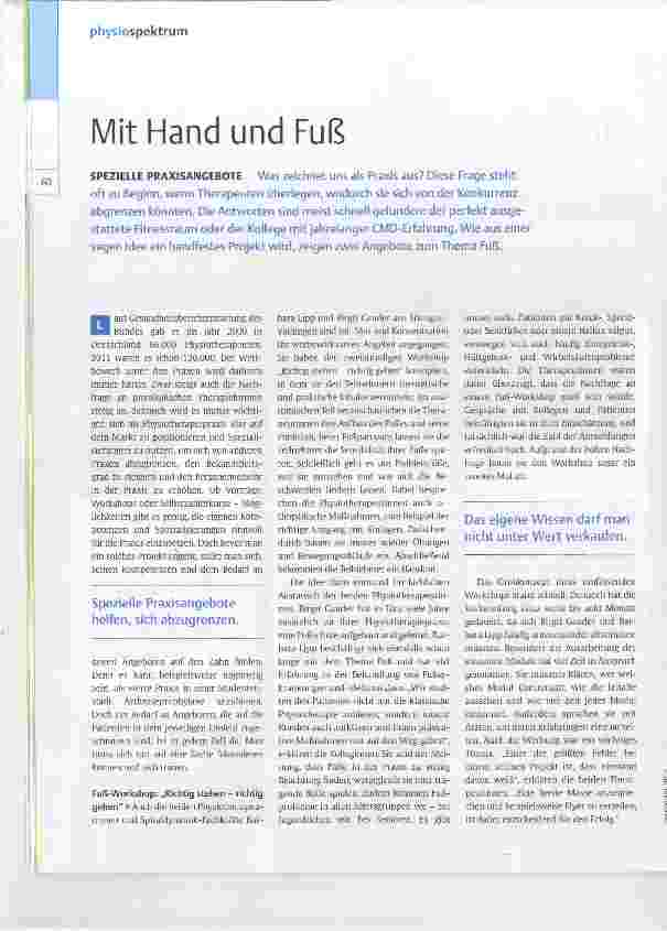 Vorschauseite 1: Mit Hand und Fuß