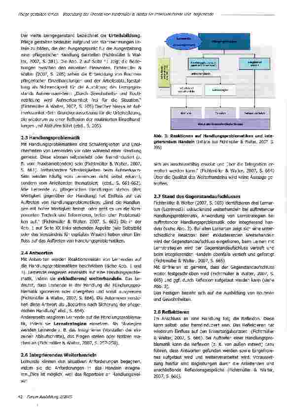 Vorschauseite 3: Pflege gestalten lernen - Bedeutung der Theorie von Fichtmüller & Walter für Praxisanleitende und -begleitende