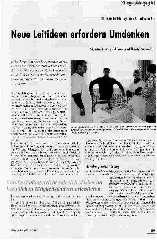 Vorschauseite 1: Ausbildung im Umbruch: Neue Leitideen erfordern Umdenken