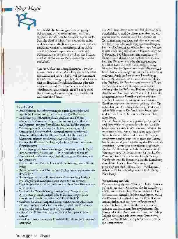 Vorschauseite 2: ASE im Rahmen der Schmerztherapie