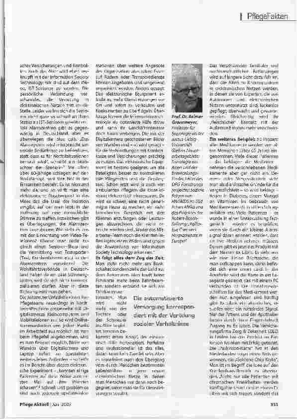 Vorschauseite 2: Die wa(h)re Zukunft der Pflege