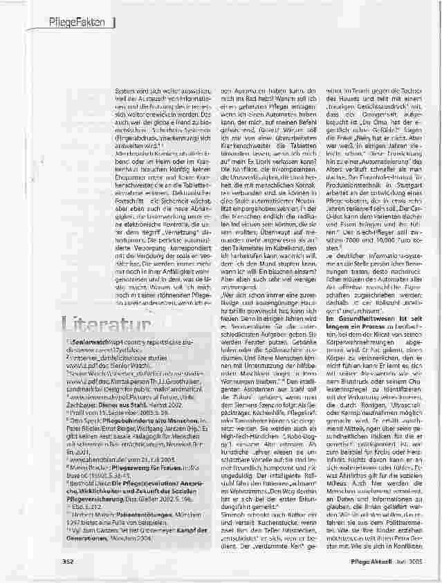 Vorschauseite 3: Die wa(h)re Zukunft der Pflege