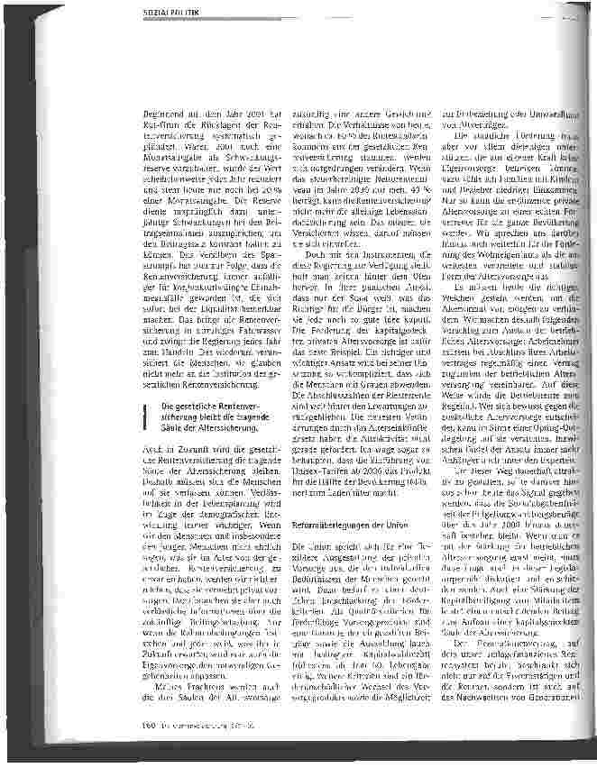 Vorschauseite 2: Grundprobleme unserer Sozialversicherung