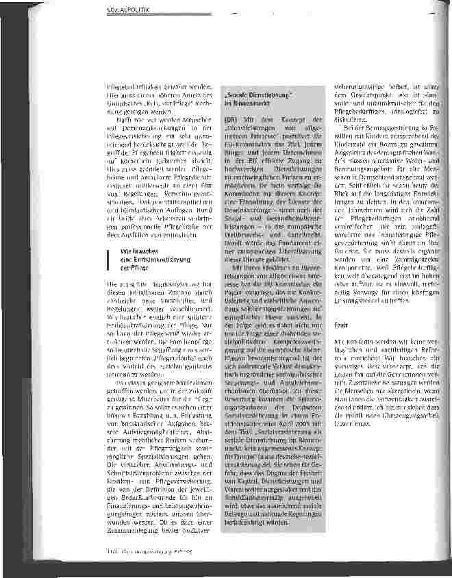 Vorschauseite 4: Grundprobleme unserer Sozialversicherung