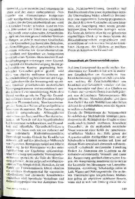 Vorschauseite 4: Gesundheit ist nicht die Abwesenheit von Krankheit