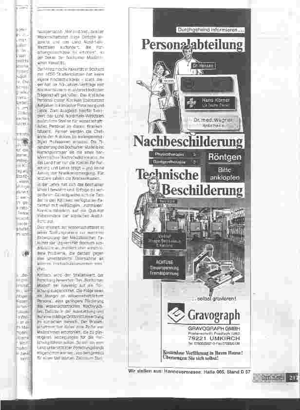 Vorschauseite 2: Weniger Betten, weniger Lehrstühle, weniger Uni-Kliniken