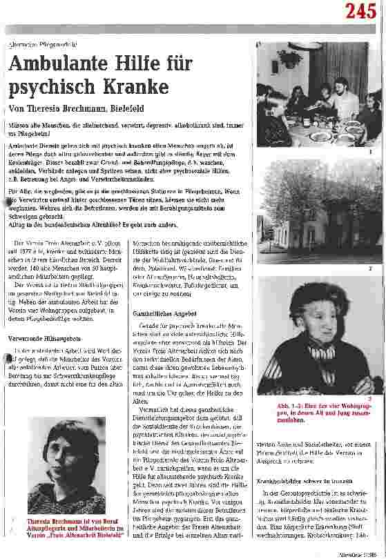 Vorschauseite 1: Ambulante Hilfe für psychisch Kranke