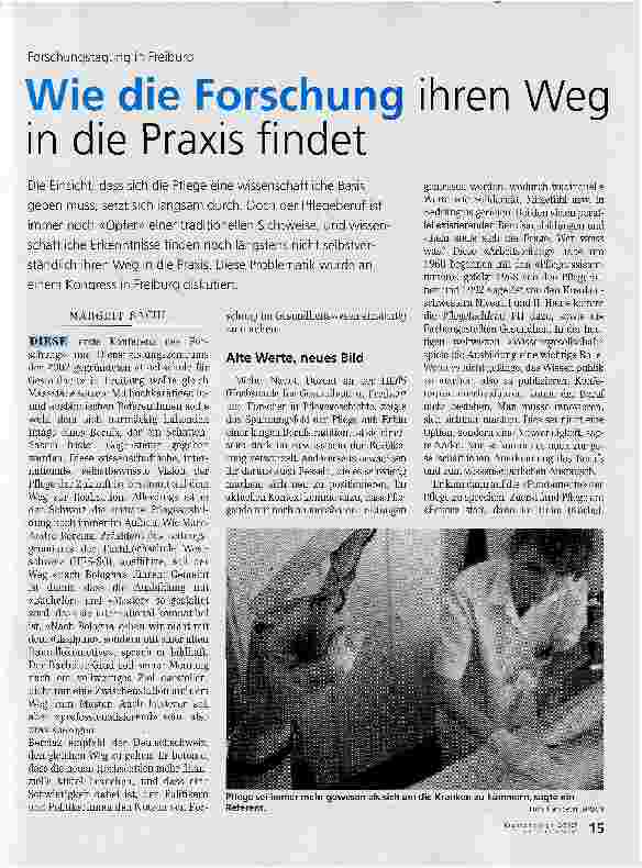 Vorschauseite 1: Wie die Forschung ihren Weg in die Praxis findet