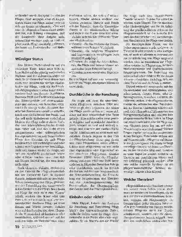 Vorschauseite 2: Wie die Forschung ihren Weg in die Praxis findet